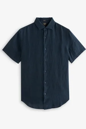 Superdry Studios Casual 100% Lin Manches courtes ChemiseXL