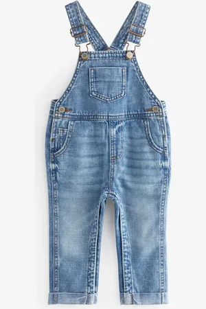 Next 100% Cotton Denim Dungarees (3mths-7yrs)5 - 6 ans (110 - 116cm)