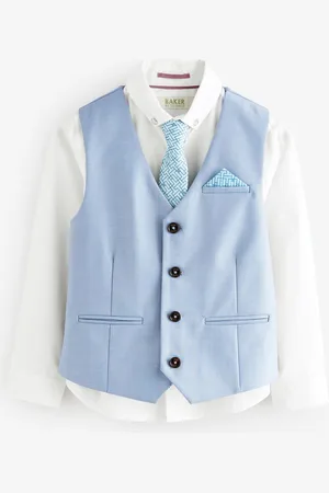 Ted Baker Waistcoat, White Shirt And Tie Set9 ans (134cm)