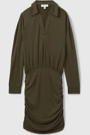 Reiss Victoria Mini-peignoir à col ouvert en jersey froncéXS