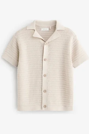 Next Polos texturés à col révéré Manches Courtes en maille 100% coton (3mois -7ans)98104cm