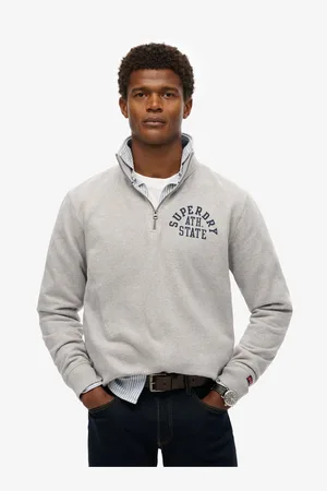 Superdry Sweat Athletic Essential ample à demi-fermeture éclairMédium