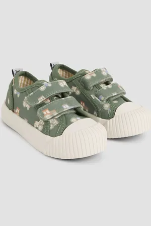 JoJo Maman Bébé Double Strap Canvas Pumpsr. u.10eu28
