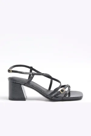 River Island Strappy Block Heel Sandalseu41