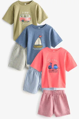 Next Woven Shorts Pyjamas 3 Pack (9mths-8yrs)8692cm