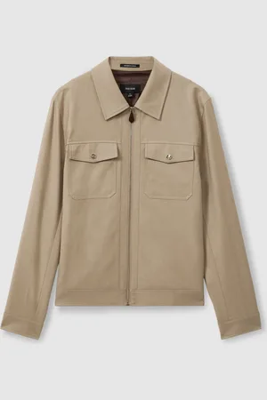Reiss Pound Moleskin Finish Trucker VesteM