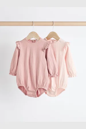 Next Bébé Manches longues Effet froissé Body 2 Lot3 - Mois 6 (62 - 68cm)