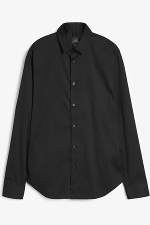 Armani Exchange 100Chemises classiques en coton noirXL
