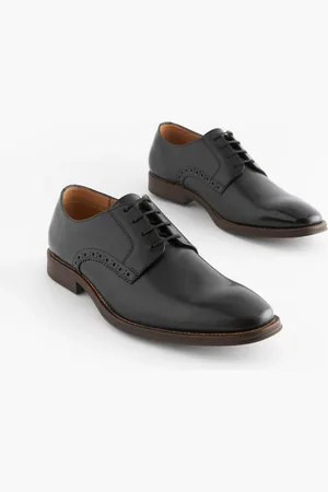 Next Chaussures Derbies en cuir à semelle contrastante