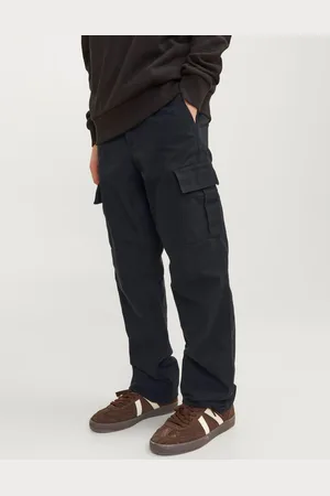 JACK & JONES Coupe droite Patch Pocket Cargos 100% Cotton Pantalons13 ans (158cm)
