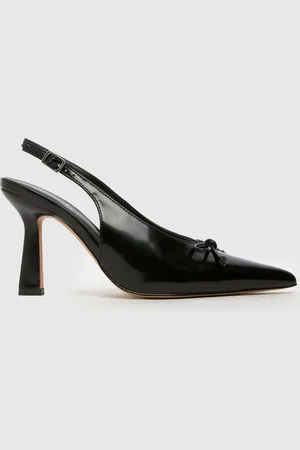 Schuh EC Suki Slingback Bow Black Courts