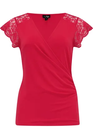 Pour Moi Julie Fuller Bust Slinky Jersey Bordure en dentelle Haut enveloppé44