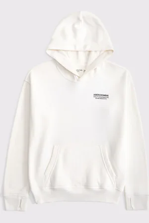 Abercrombie & Fitch Cream Back Graphic Hoodie17années