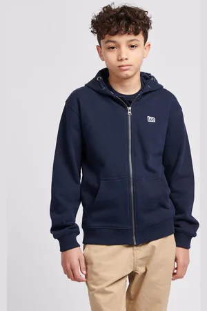 Lee Boys 100% Cotton Zip-Through Badge Hoodie12 - 13 ans (152 - 158cm)