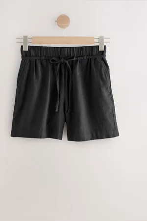 Next Shorts garçon en lin mélangé à taille nouée