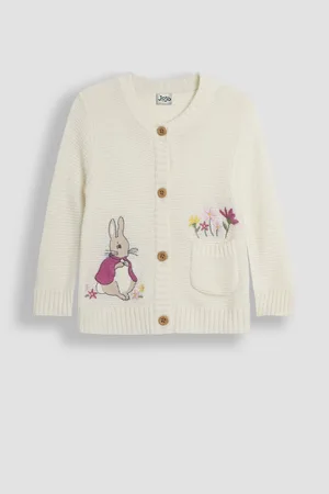 JoJo Maman Bébé Peter Rabbit Appliqué Cardigan6 - Mois 12 (68 - 80cm)