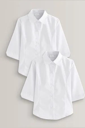 Next Paquet de 2 blouses scolaires à manches trois quarts (3-17ans)15 ans (170cm)
