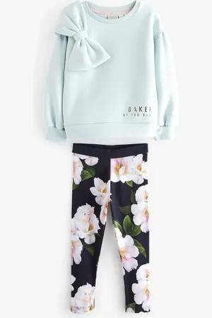 Ted Baker Ensemble Chandail et Fleuri en coton Naud 100% Leggings6 ans (116cm)