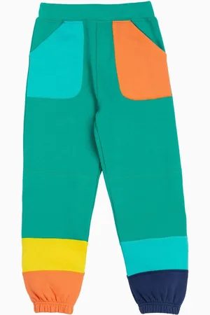 Frugi Green Malpas Colour Block 100% Organic Cotton Joggers110116cm