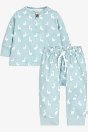 The Little Tailor Bébé 2 Pieces en jersey imprimé lapin 100coffret cadeau % coton12 - Mois 18 (80 - 86cm)