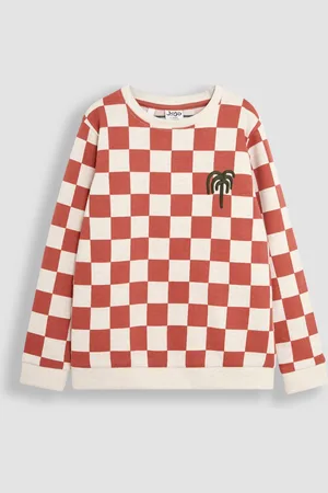 JoJo Maman Bébé Check Sweatshirt104110cm