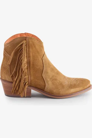 PENELOPE CHILVERS Natural Betty Suede Fringe Bootseu38