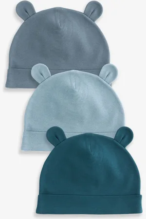 Next Bébé 100% Coton Bonnet 3 Lot (0-18mths)6 - Mois 12 (68 - 80cm)