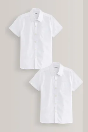 Next 2{Paquet de chemises scolaires Manches courtes (3-17ans)16 ans (176cm)