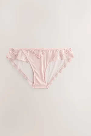 Next Floral Embroidery Brazilian Knickers