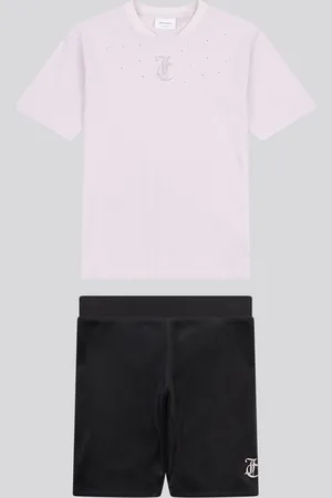 Juicy Couture Girls Loose T-Shirt & Velour Cycling Shorts Set166168cm