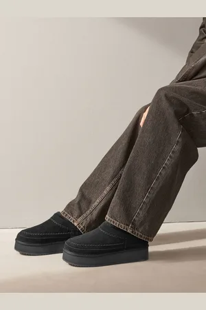 Next Forever Comfort Chaussures à enfiler en cuir avec doublure Borg