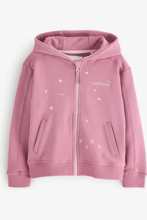 LeMieux Blue Mini Charlie Zip Through Dusk Hoodie110116cm