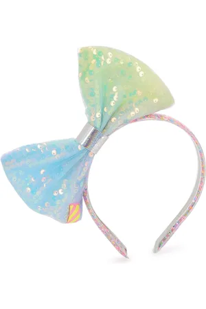 Billieblush Multicolour Sequin Bow Logo 100% Cotton Headbandun