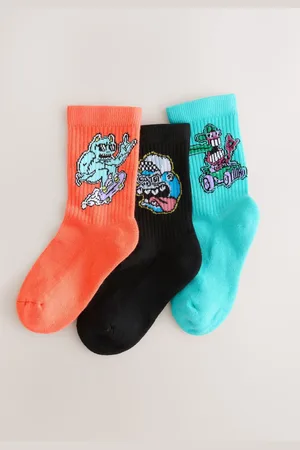Next Cushioned Footbed Rich Ribbed Tipped Socks 3 Pack7-10
