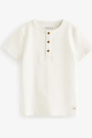 Next Manches courtes Henleys T-shirt à col rond (3mths-7yrs)4 - 5 ans (104 - 110cm)