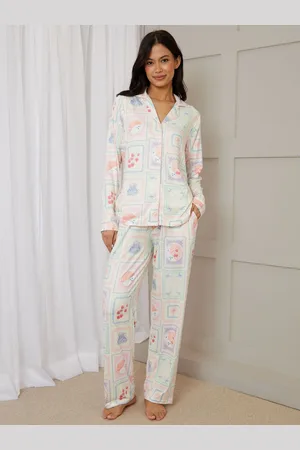 Threadbare Printed Long Button Through Pyjamas42