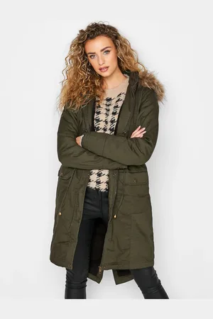 Long Tall Sally Parka bordée de fausse fourrure40 Tall