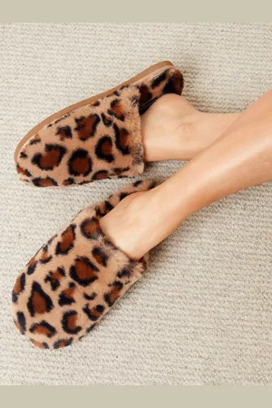 Threadbare Chaussons mules en fausse fourrure