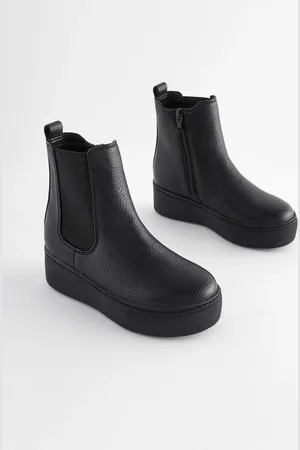 Next Chunky Compensées Chelsea Bottes