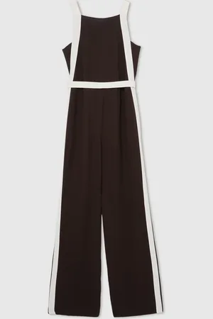 Reiss Salma Colour-Block Wide-Leg Jumpsuit38