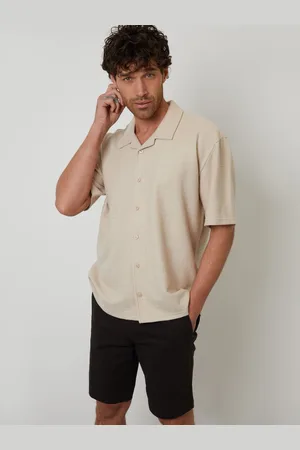Threadbare Col Revere texturé Manches courtes Chemiselarge