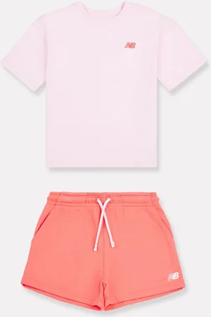 New Balance Kids Small Logo 100% Cotton T-Shirt and Short Set122128cm