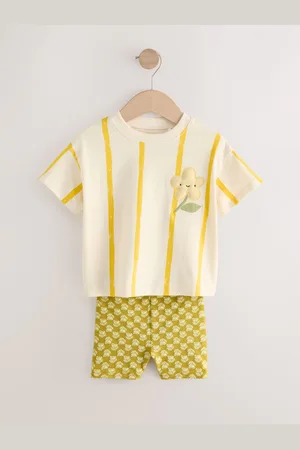 Next Short Sleeve T-Shirt and Cycle Shorts Set (3mths-7yrs)104110cm