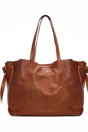 Moda In Pelle Grand sac cabas Indiana en cuir avec pochette intérieureUn an