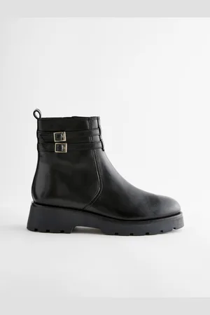 Next Forever Comfort Chelsea Bottes en cuir avec boucle