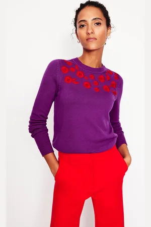 Boden Pull Fleuri Imprimé brodéXL