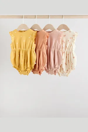 Next Lot de 4 barboteuses imprimées Bébé5662cm