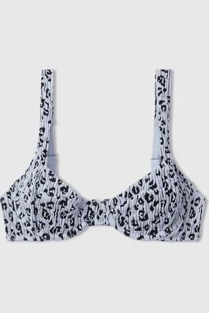 GOOD AMERICAN Haut de bikini à armatures et imprimé léopard Always Fits de 3XL