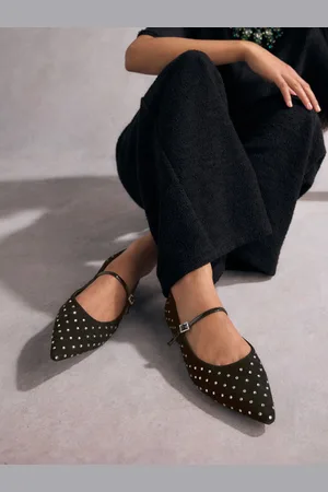 Next Tabitha Simmons Hai Clouté Point Toe Mary Jane Shoes