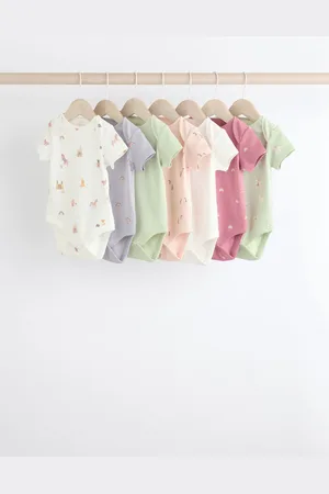 Next Pastel Manches courtes 100% Coton Body 7 Lot1.5 - 2 ans (86 - 92cm)